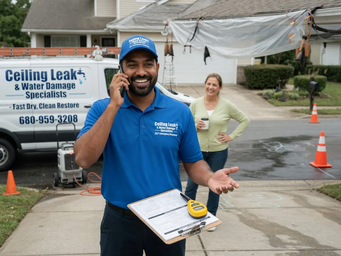 Ceiling Leak Cleanup Lawrenceville, IL FAQs